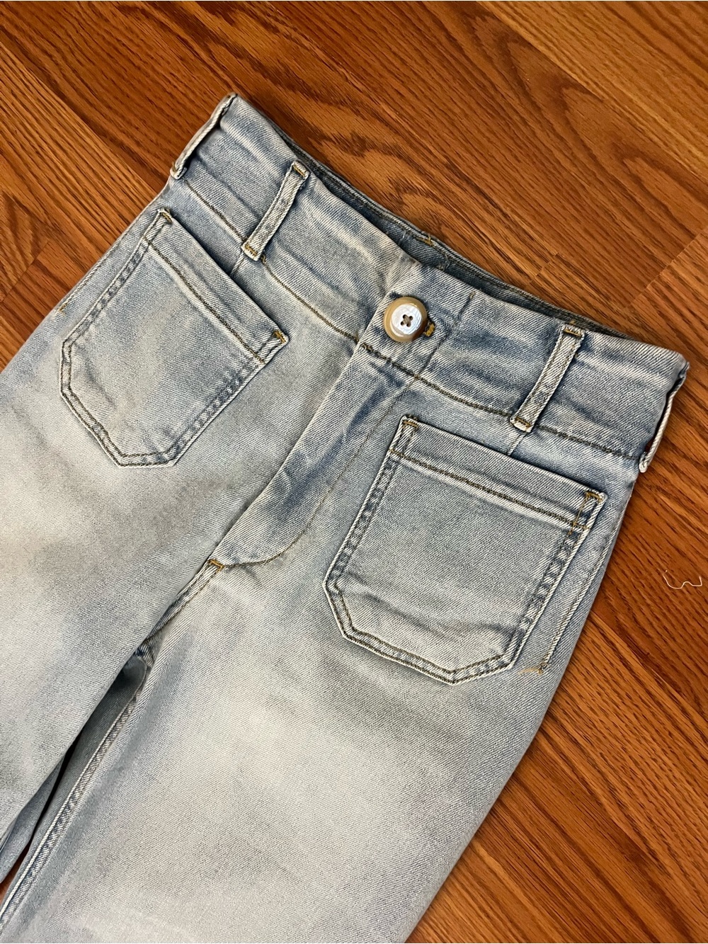 Maeve Light Blue Wide-Leg Colette Jeans in color: ‘light denim’ size 26 - Picture 11 of 14